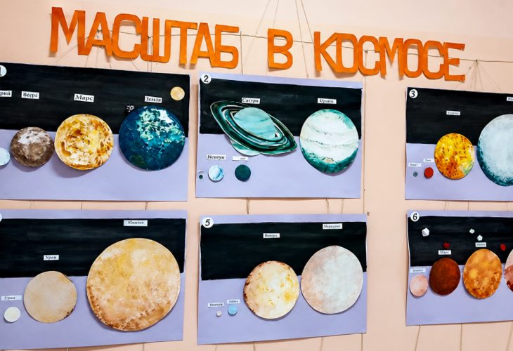 Вдохновлённые космосом: ученики создали уникальную выставку о масштабах Вселенной - Дом детского творчества | Кружки и секции для детей в Екатеринбурге | Куйбышева 111 | Большакова 15